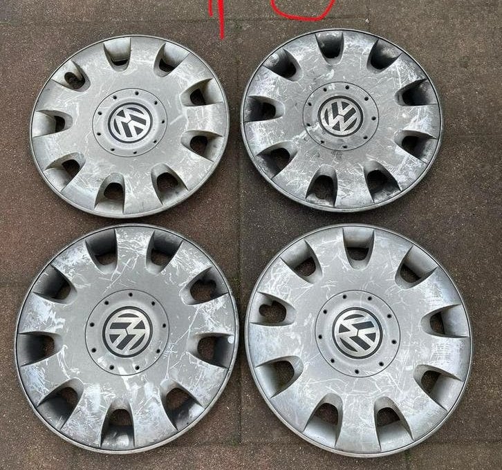 Wieldoppen volkswagen 15 inch, Auto diversen, Ophalen, Zo goed als nieuw