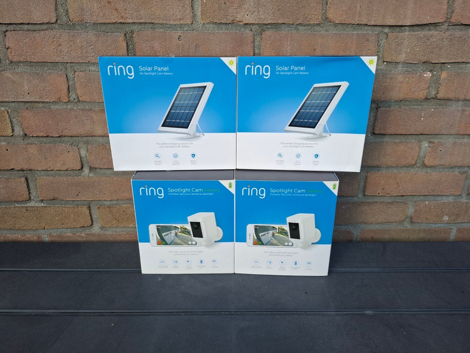 Ring buiten of binnen camera en zonnenpanelen, Ophalen of Verzenden