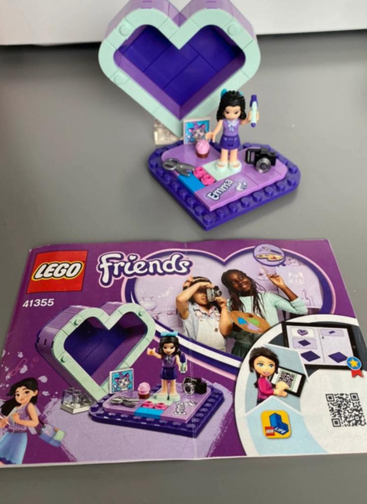 LEGO Friends Emma's Hartvormig Doosje (41355), Lego, Friends, Ophalen of Verzenden, Zo goed als nieuw