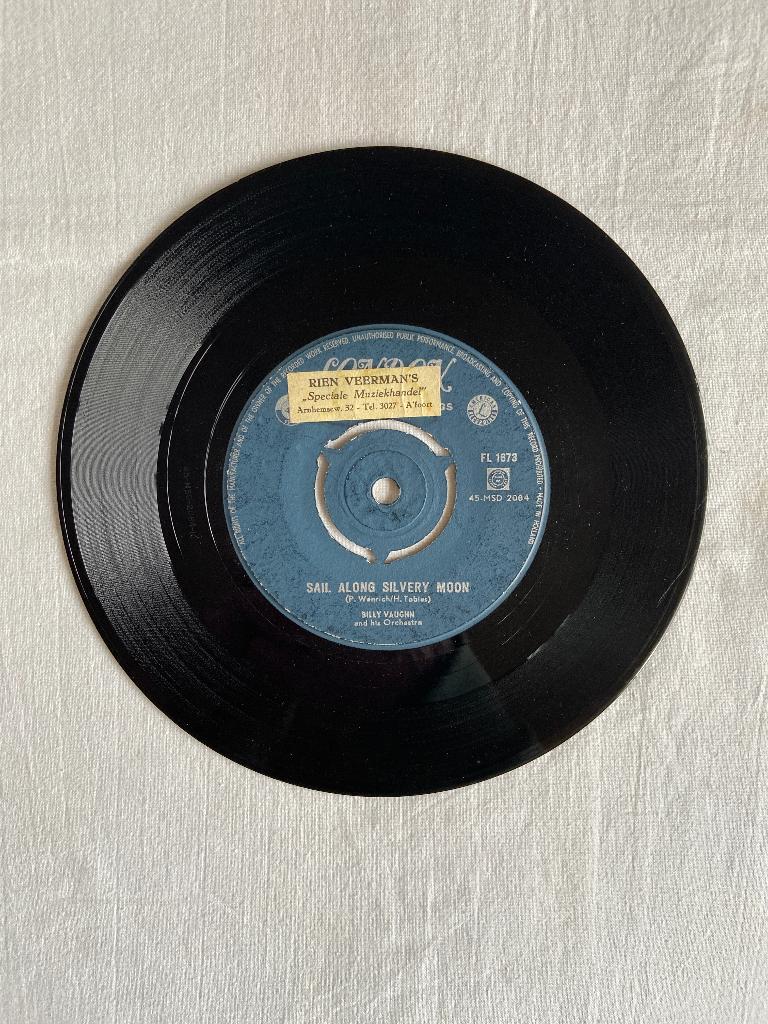 billy vaughn - sail along silvery, Cd's en Dvd's, Vinyl Singles, Ophalen of Verzenden, Gebruikt