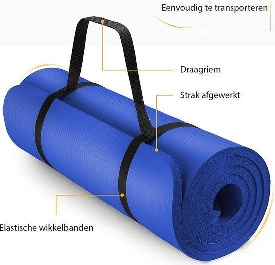 Partij yogamatten in groen of blauw 185 x 60 x 1 cm, Verzenden, Nieuw, Yogamat