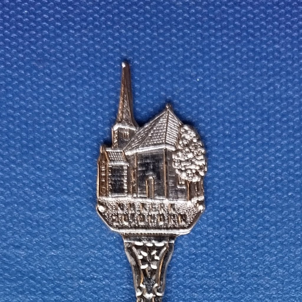 verzilverd lepeltje NH Kerk, Zuidhorn, Ophalen of Verzenden