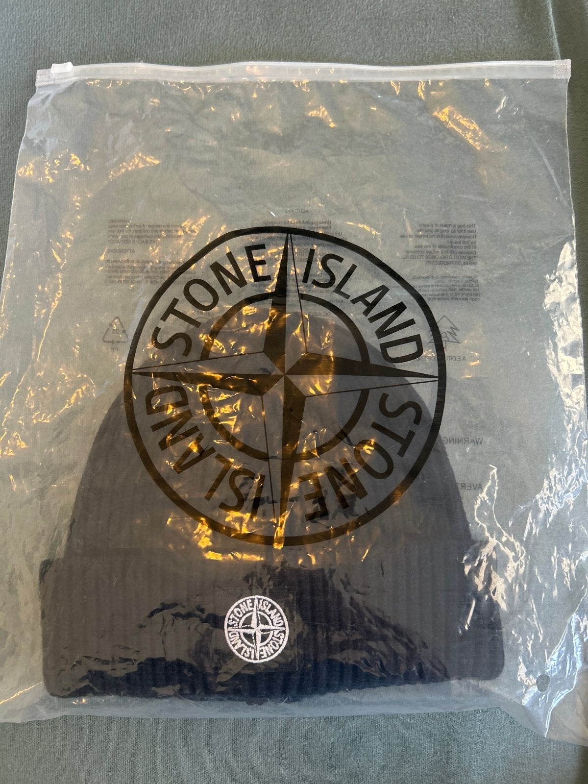Stone Island Muts Zwart - Nieuw met labels, Kleding | Heren, Hoeden en Petten, Verzenden, Nieuw, One size fits all, Hoed