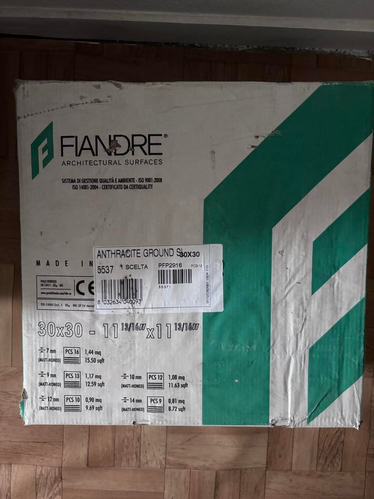 Fiandre badkamertegels 30x30 cm - 45 stuks, Doe-het-zelf en Verbouw, Tegels, Ophalen, Keramiek, Nieuw, 20 tot 40 cm