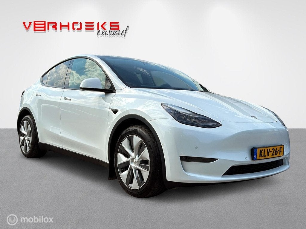 Tesla Model Y Long Range Dual Motor BTW!, Automaat, Gebruikt, Navigatiesysteem, Wit