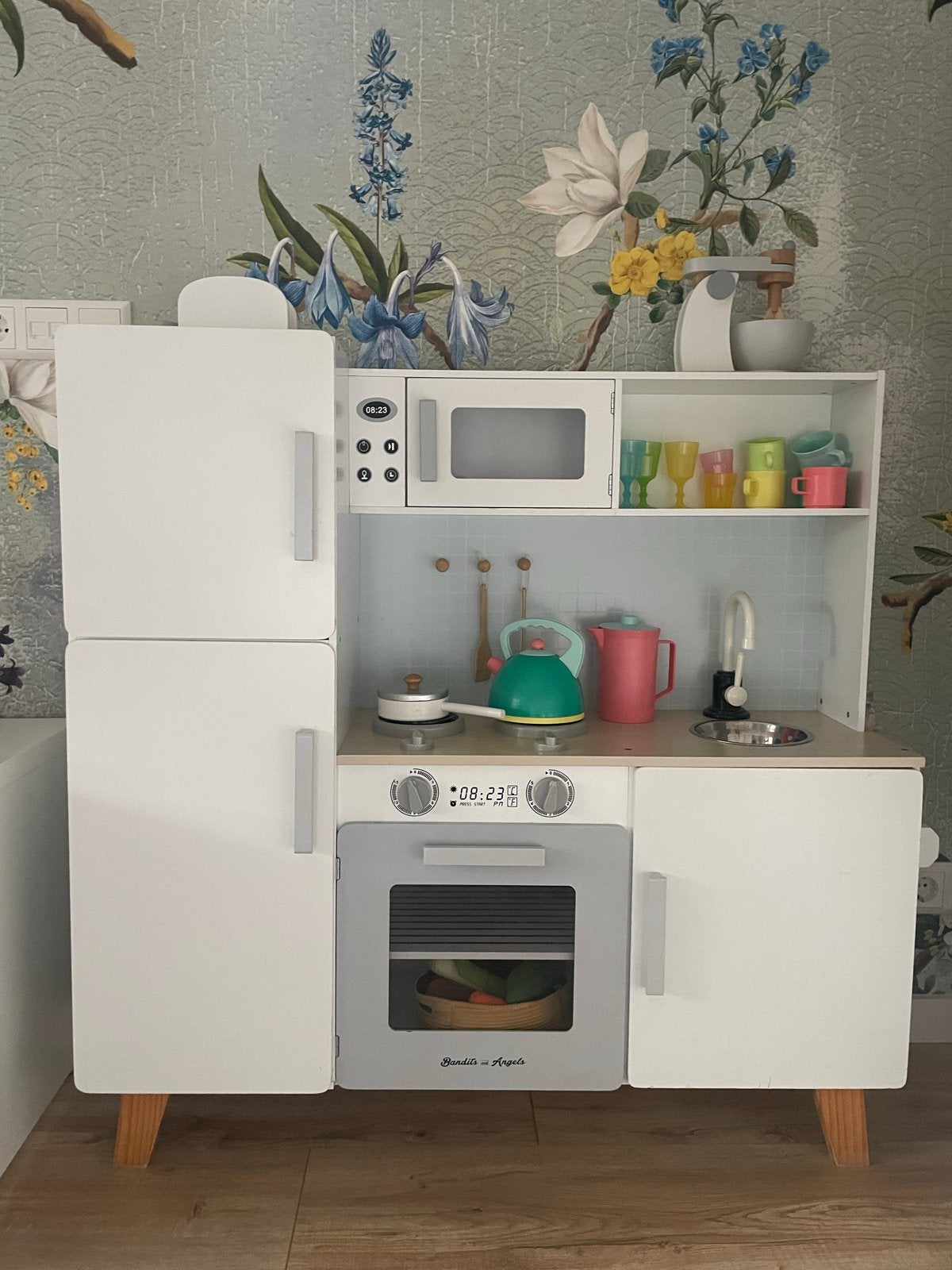 Bandits & Angels XL Speelkeuken met diverse accessoires, Kinderen en Baby's, Ophalen, Gebruikt, Hout, Speelkeuken