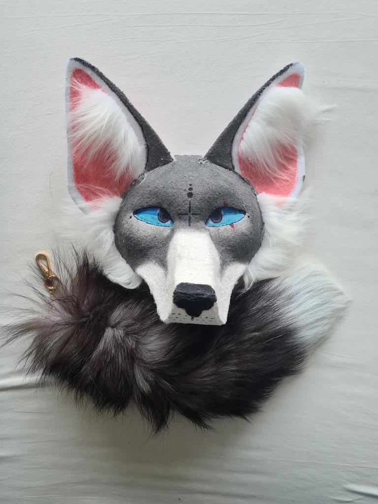 Therian masker+staart, Ophalen of Verzenden
