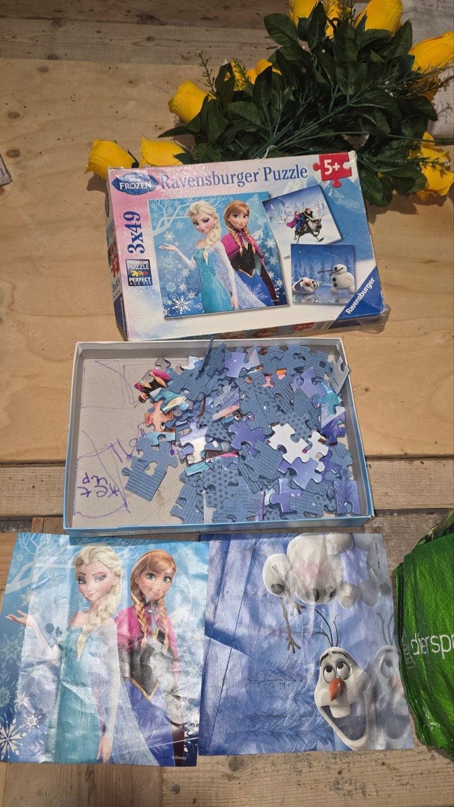 Ravensburger Frozen Puzzel 3x49 stukjes, Ophalen, Meer dan 50 stukjes, Gebruikt, 6 jaar of ouder