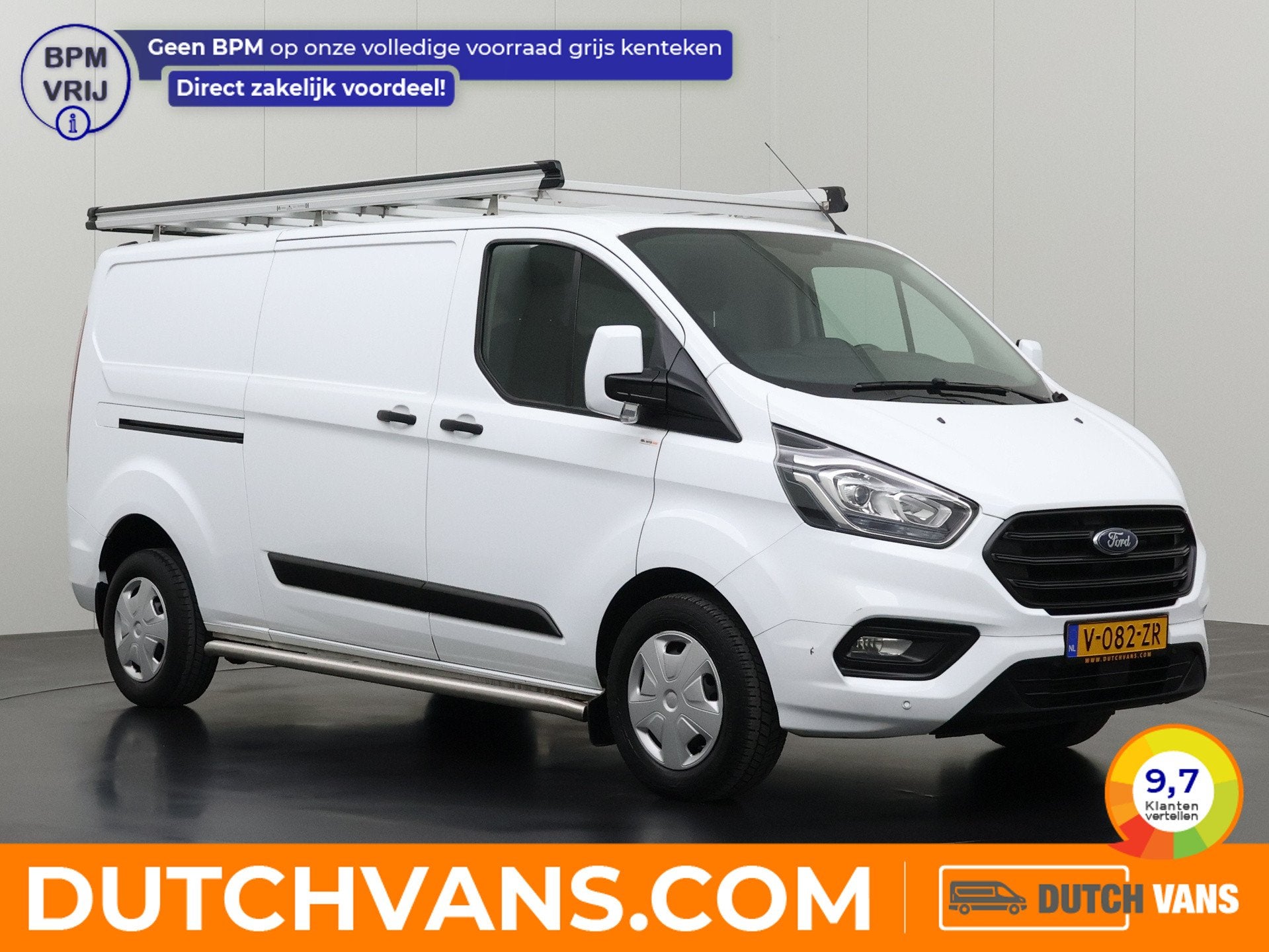 Ford Transit Custom 2.0TDCI Lang Imperiaal | Trekhaak | Airc, Voorwielaandrijving, Gebruikt, Euro 6, 4 cilinders