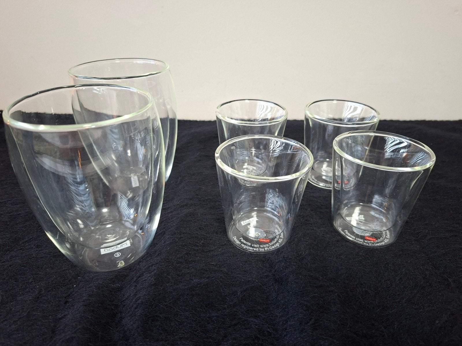 Bodum  dubbelwandige glazen - 6 stuks, Huis en Inrichting, Glas of Glazen, Overige merken, Ophalen of Verzenden, Modern