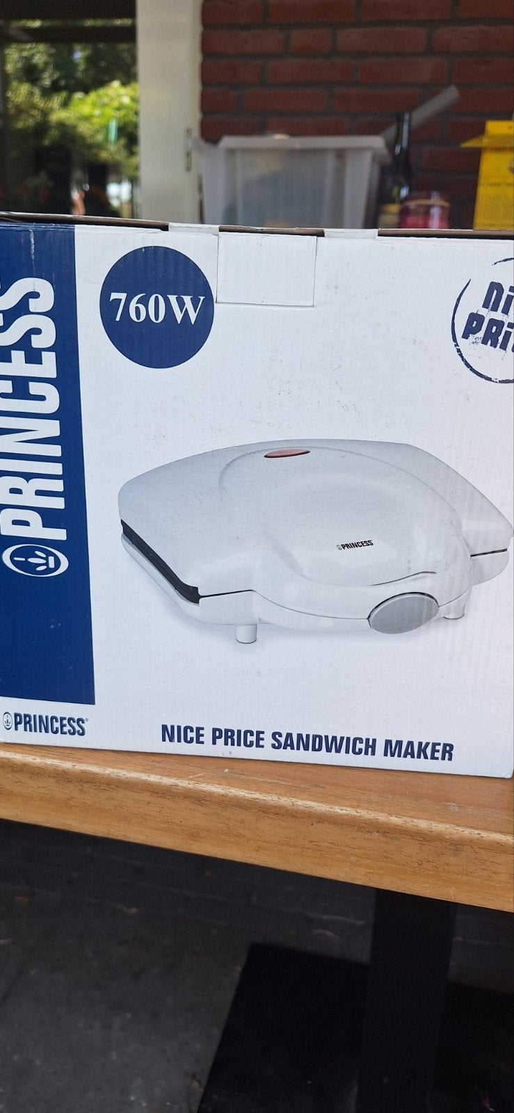Princess tosti ijzer 760W - Nieuw in doos, Witgoed en Apparatuur, Ophalen of Verzenden, Nieuw