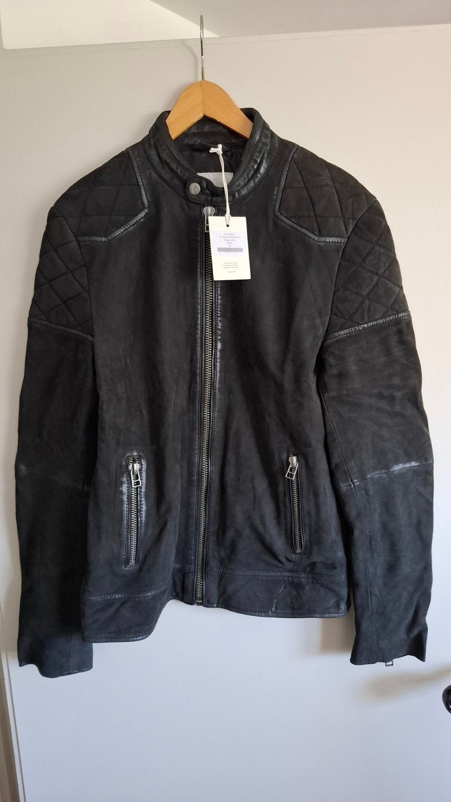 nieuw heren Goosecraft winterjas bikerjacket leren jas maat, Ophalen of Verzenden, Nieuw, Maat 46 (S) of kleiner, Zwart