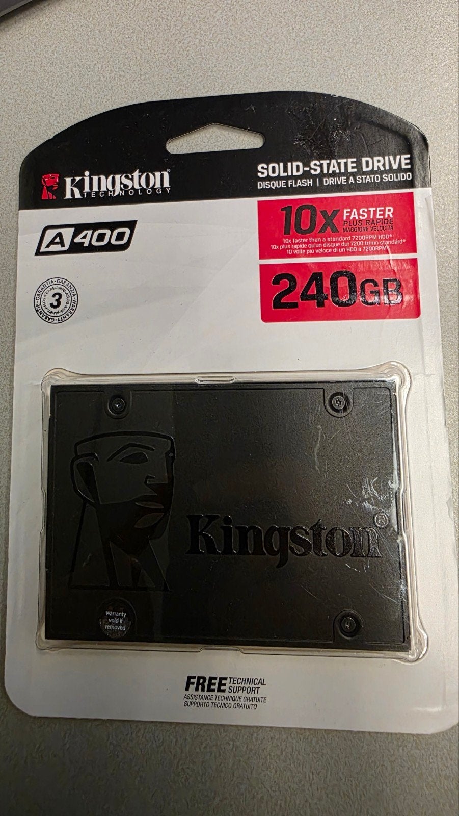 Kingston A400 240GB SSD - Nieuw in verpakking, Computers en Software, Intern, Kingston, Server, Nieuw