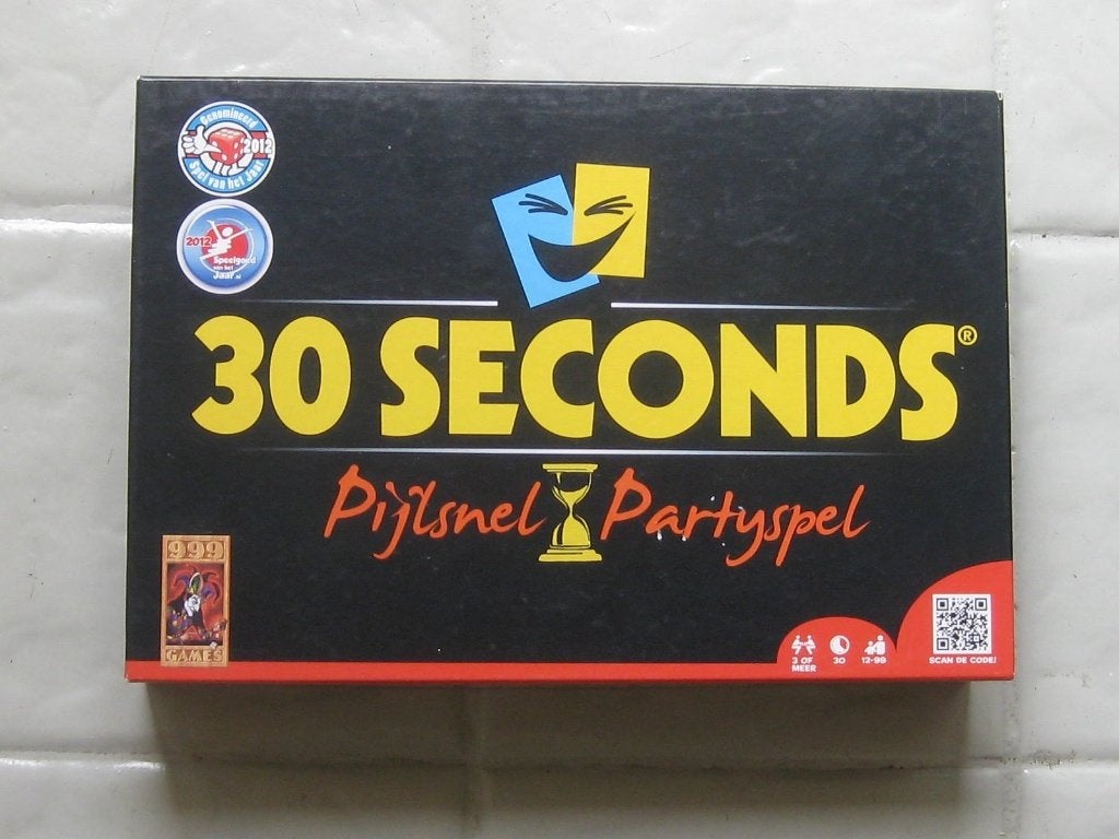 999 Games 30 seconds, Vijf spelers of meer, Ophalen of Verzenden, Zo goed als nieuw, 999 Games