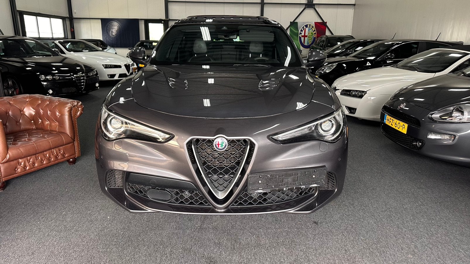 Alfa Stelvio 2.9 QV Quadrifoglio Bi Turbo 510 PK Panoramadak, Auto's, Alfa Romeo, Bedrijf, Stelvio, 4x4, ABS, Achteruitrijcamera