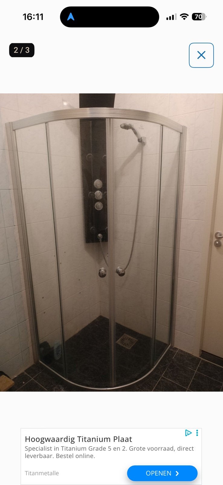 Douche cabine, Ophalen of Verzenden, Gebruikt