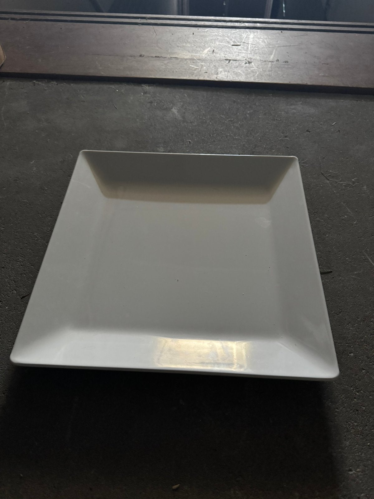 23 melamine borden 35x35 cm, Ophalen, Gebruikt, Overige materialen, Wit