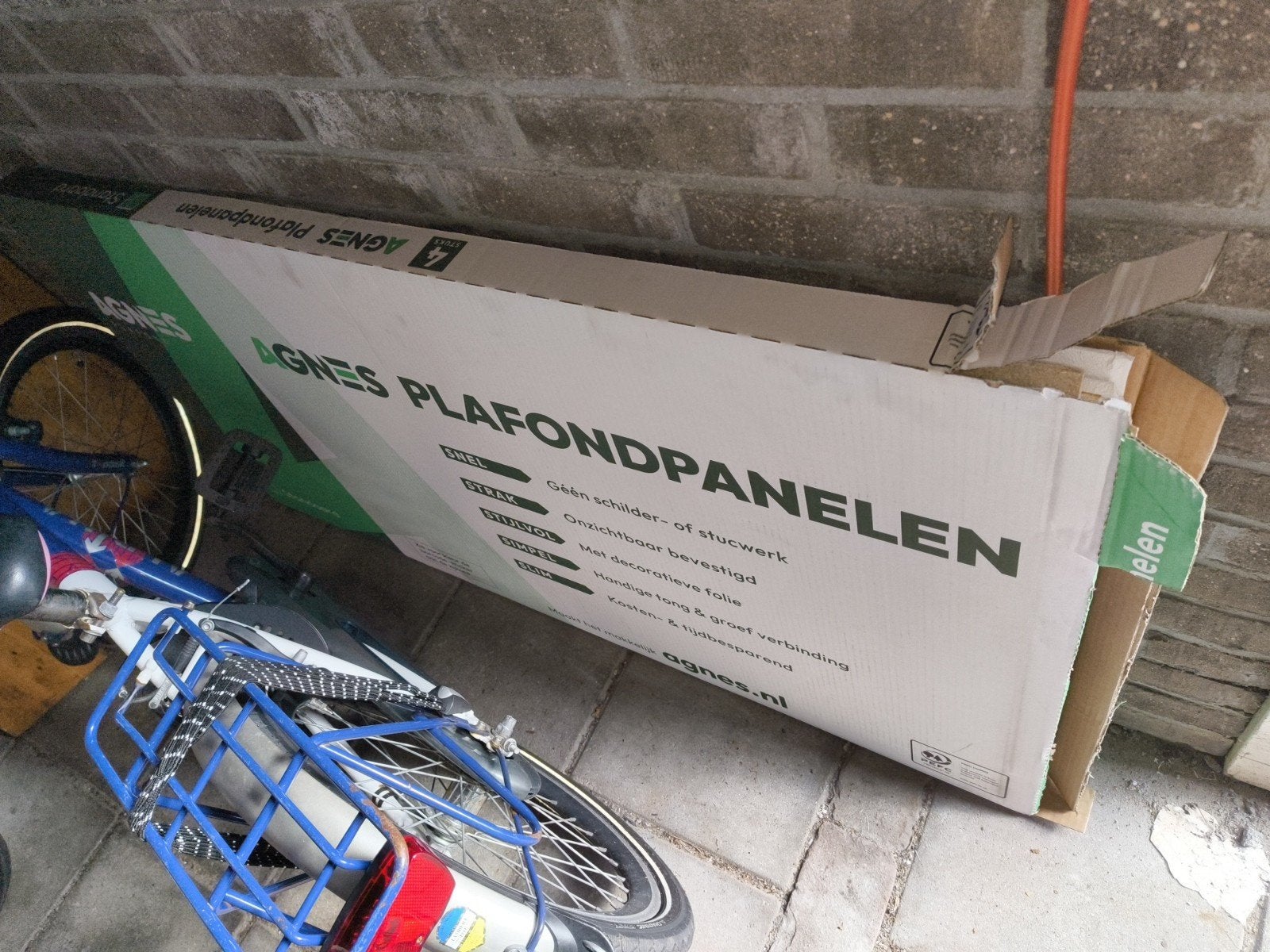 3 Agnes plafondpanelen standaard wit, Doe-het-zelf en Verbouw, Platen en Panelen, Ophalen, Nieuw