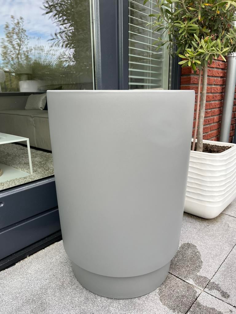ELHO grote grijze bloempot 65cm zgan!, Tuin en Terras, Ophalen, Kunststof, 40 cm of meer, Rond