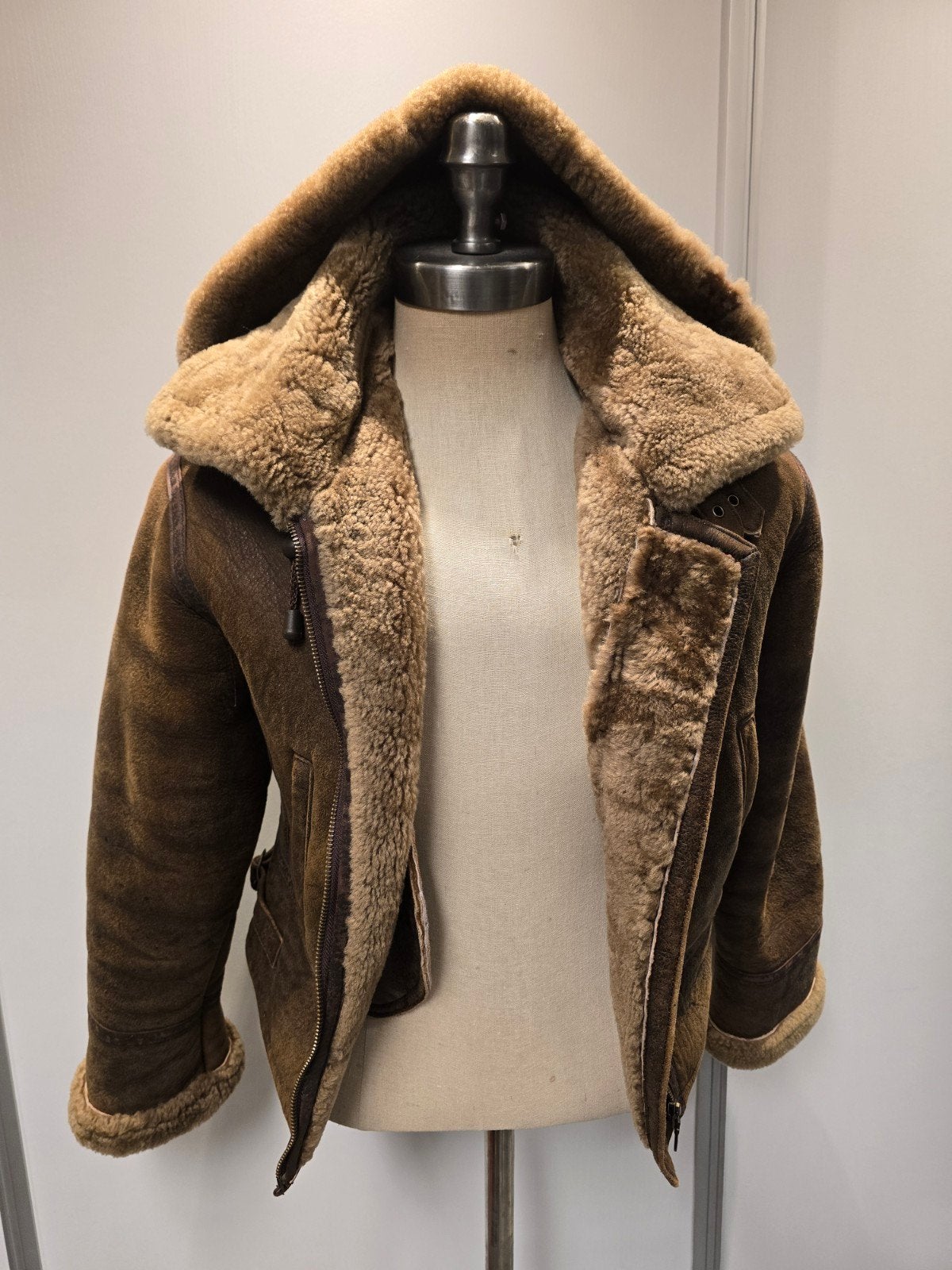 Dames lammy coat - maat 40 / M - lamsleer en lamsvacht, Ophalen of Verzenden, Zo goed als nieuw, Maat 38/40 (M), Bruin
