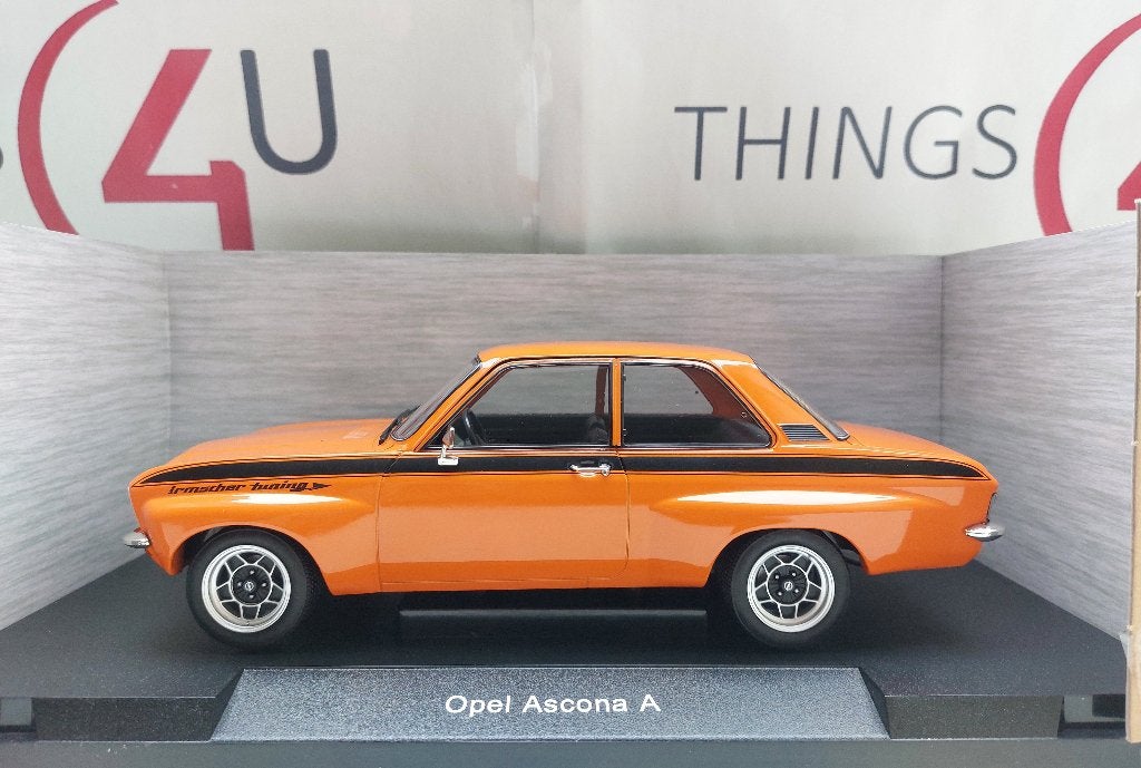MCG 1:18 Opel Ascona A Irmscher Tuning oranje/zwart nieuw, Ophalen of Verzenden, Nieuw, Auto, Overige merken