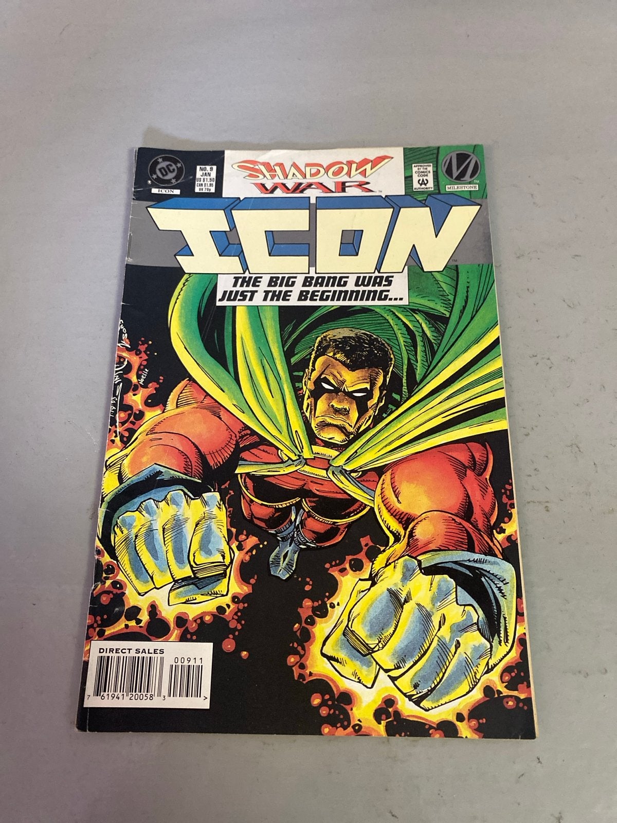 Icon #9 Shadow War DC Comics Stripboek, Eén comic, Ophalen of Verzenden, Gelezen, Amerika