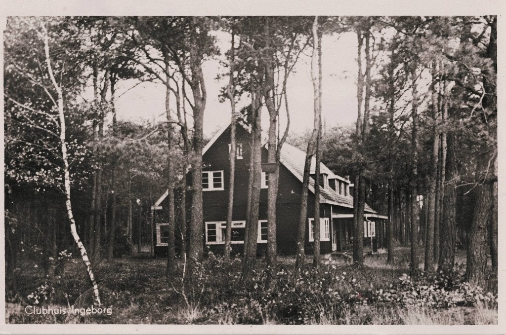 Leusden – Clubhuis Ingeborg., Ophalen of Verzenden, 1940 tot 1960, Ongelopen, Utrecht