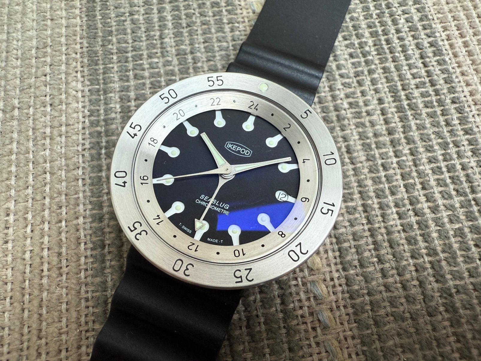Nieuw Uniek Ikepod Seaslug GMT Marc Newson Watch Horloge, Ophalen of Verzenden, Nieuw, Polshorloge