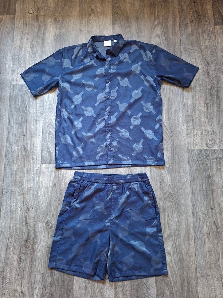 Zgan gave Daily Paper set broek / blouse maat M, Kleding | Heren, Blauw, Nieuw, Daily Paper, Halswijdte 39/40 (M)