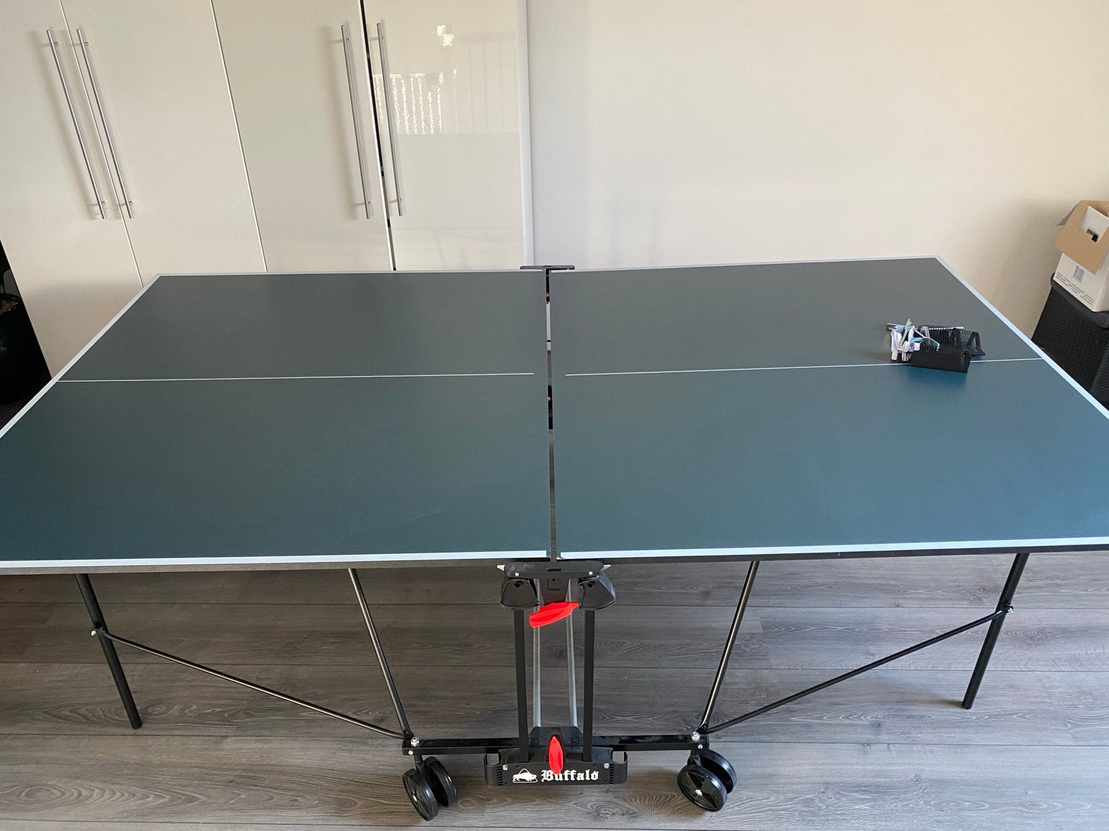 Buffalo Tafeltennistafel - Inklapbaar en Verrijdbaar, Sport en Fitness, Tafeltennis, Ophalen, Gebruikt, Tafel Indoor, Inklapbaar