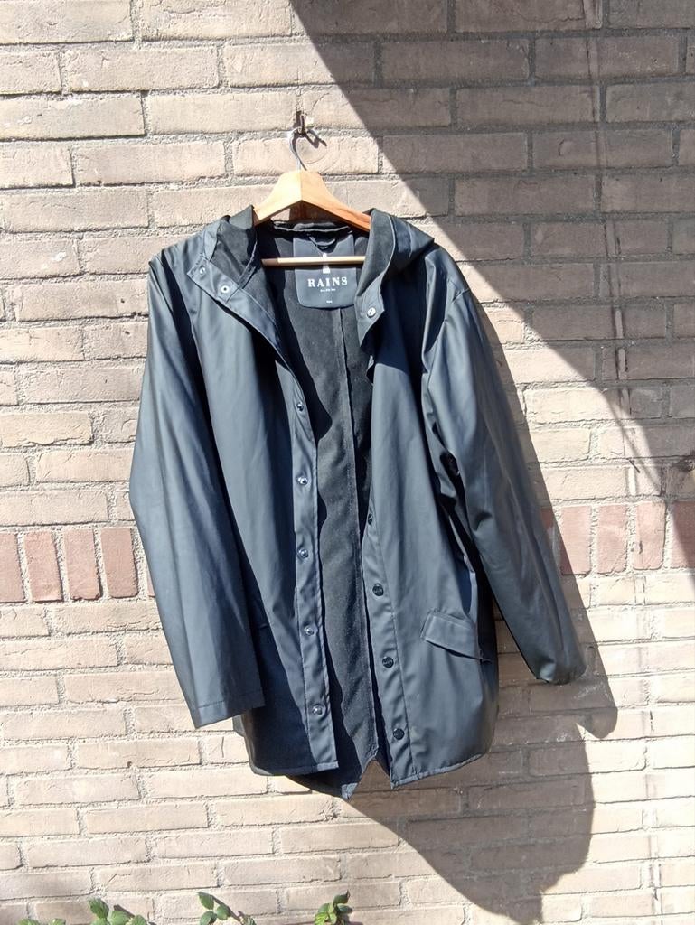 Rains regenjas zwart XS/S, Rains, Zwart, Ophalen of Verzenden, Zo goed als nieuw