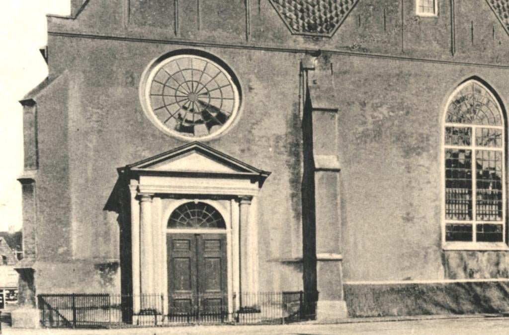 967347 Leeuwarden Groote Kerk 1932 Postzegel afgeweekt, Ophalen of Verzenden, 1920 tot 1940, Gelopen, Friesland