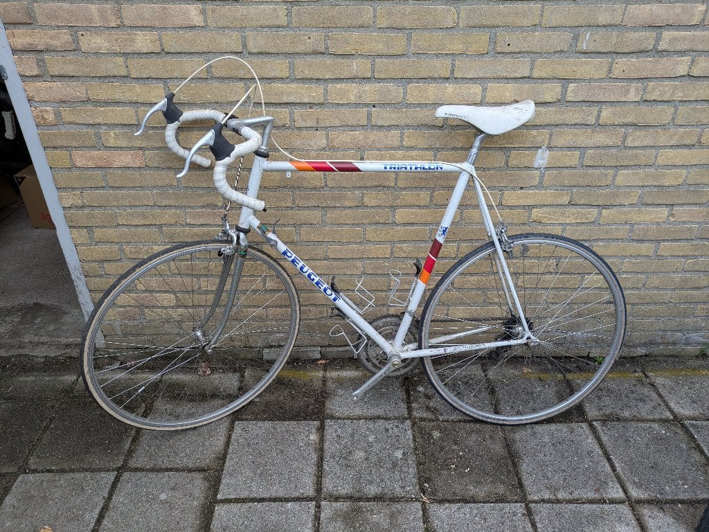 Peugeot Triathlon racefiets - 12 versnellingen - Vintage, Gebruikt, Overige maten, 61 tot 65 cm, Ophalen