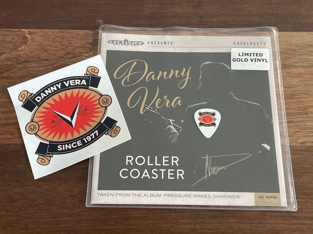 Vinyl Single Danny Vera Roller Coaster GOLD GESIGNEERD NIEUW, Limited edition, 7 inch, Ophalen of Verzenden, Pop