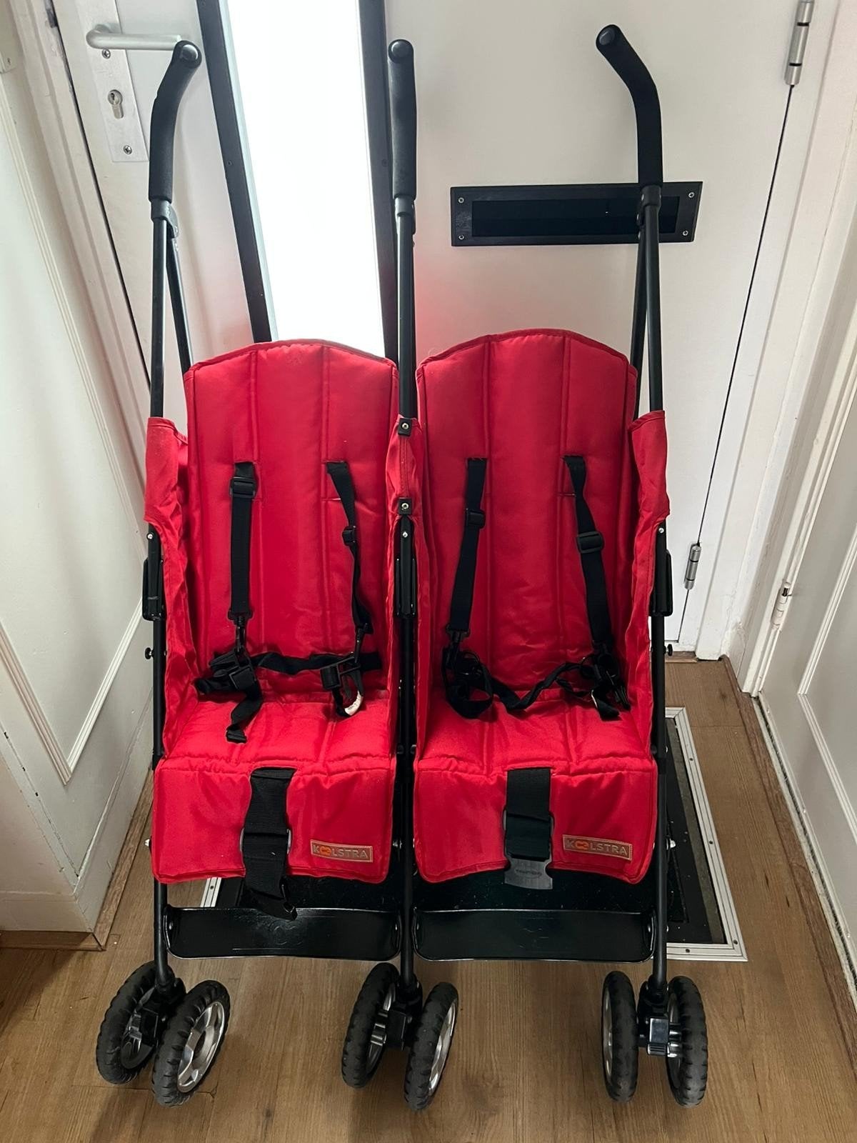 Koelstra Simba Twin Buggy - Rode Duowandelwagen, Ophalen, Gebruikt, Koelstra, Duomodel
