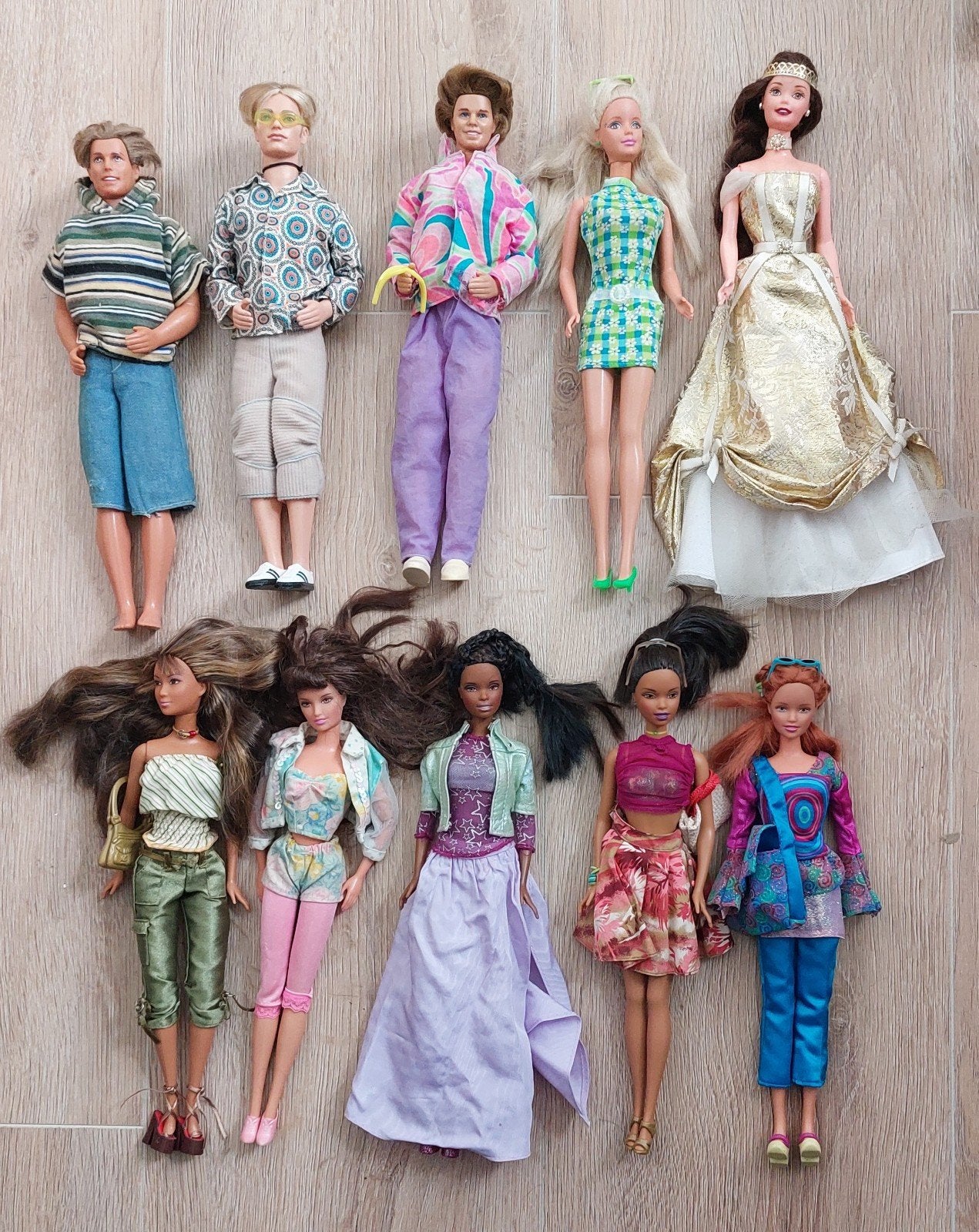 Jaren 90 Barbies met accessoires, Kinderen en Baby's, Speelgoed | Poppen, Ophalen of Verzenden, Gebruikt, Barbie