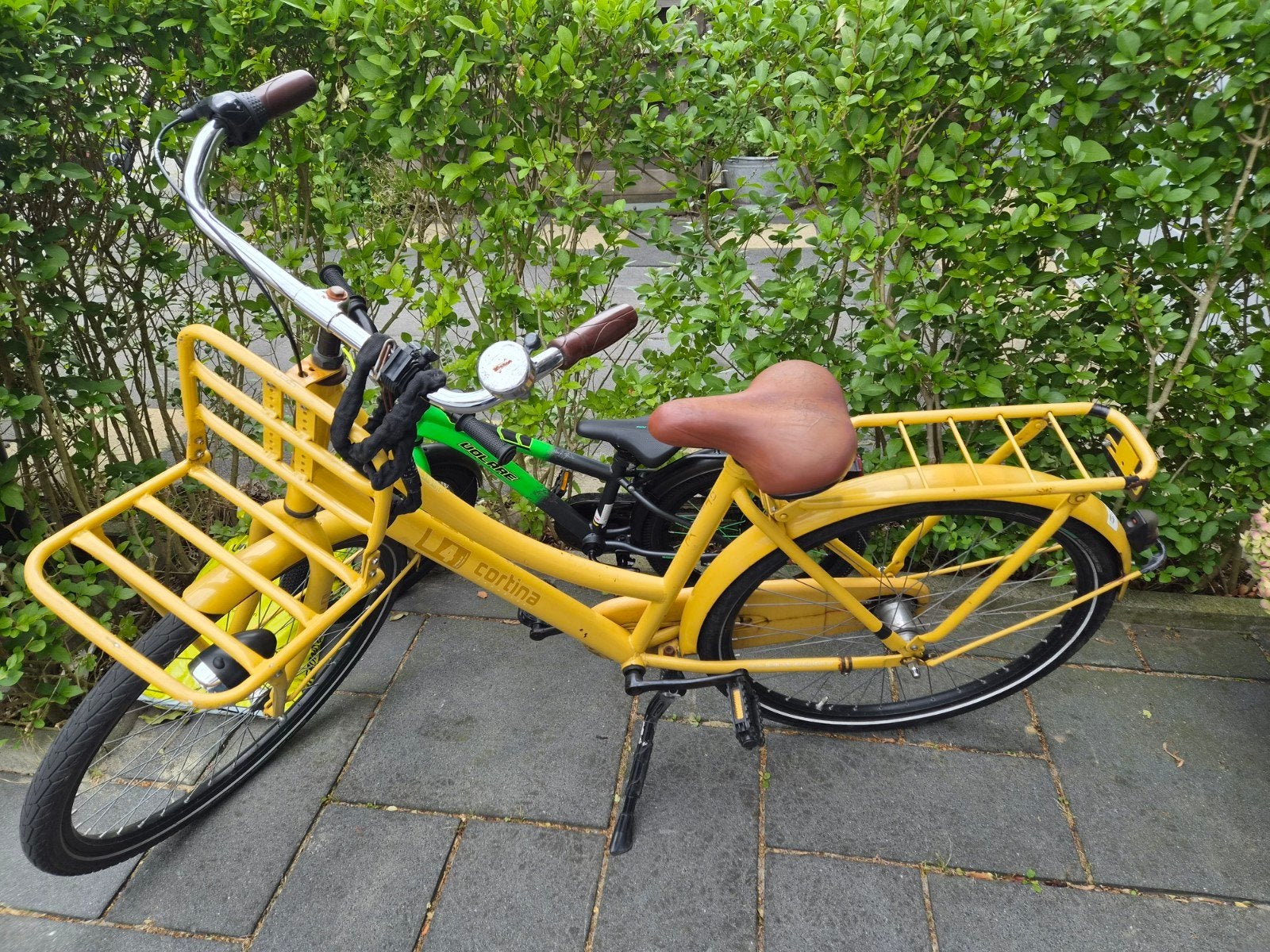 Cortina Transportfiets Geel - Recent Onderhoud, Overige merken, Gebruikt, Versnellingen, Ophalen of Verzenden