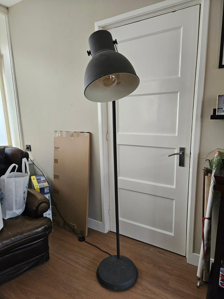 Staande lamp antraciet grijs IKEA, Ophalen, Zo goed als nieuw, 150 tot 200 cm