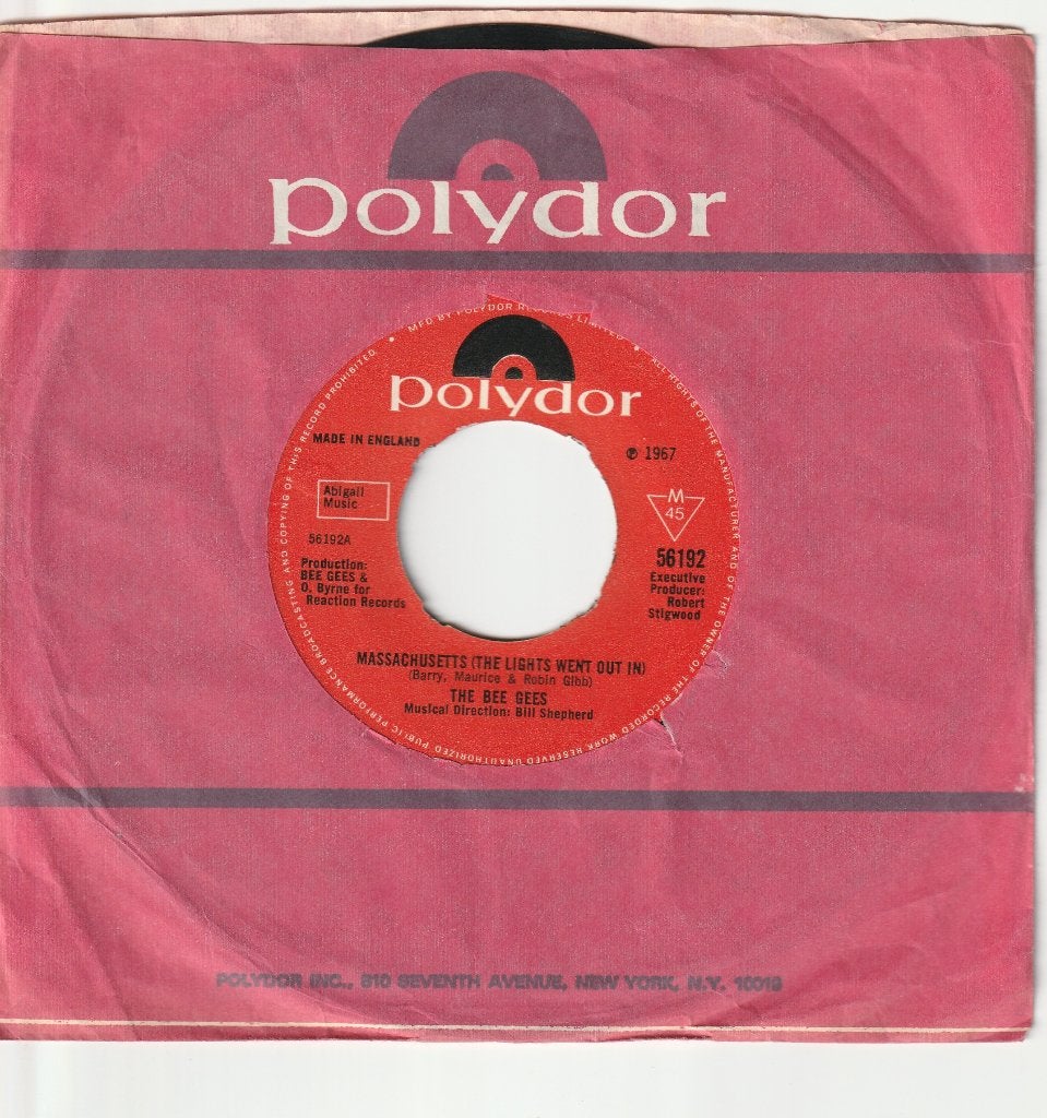 Bee Gees: Massachusetts / Barker of the U.F.O., Gebruikt, 7 inch, Pop, Overige typen