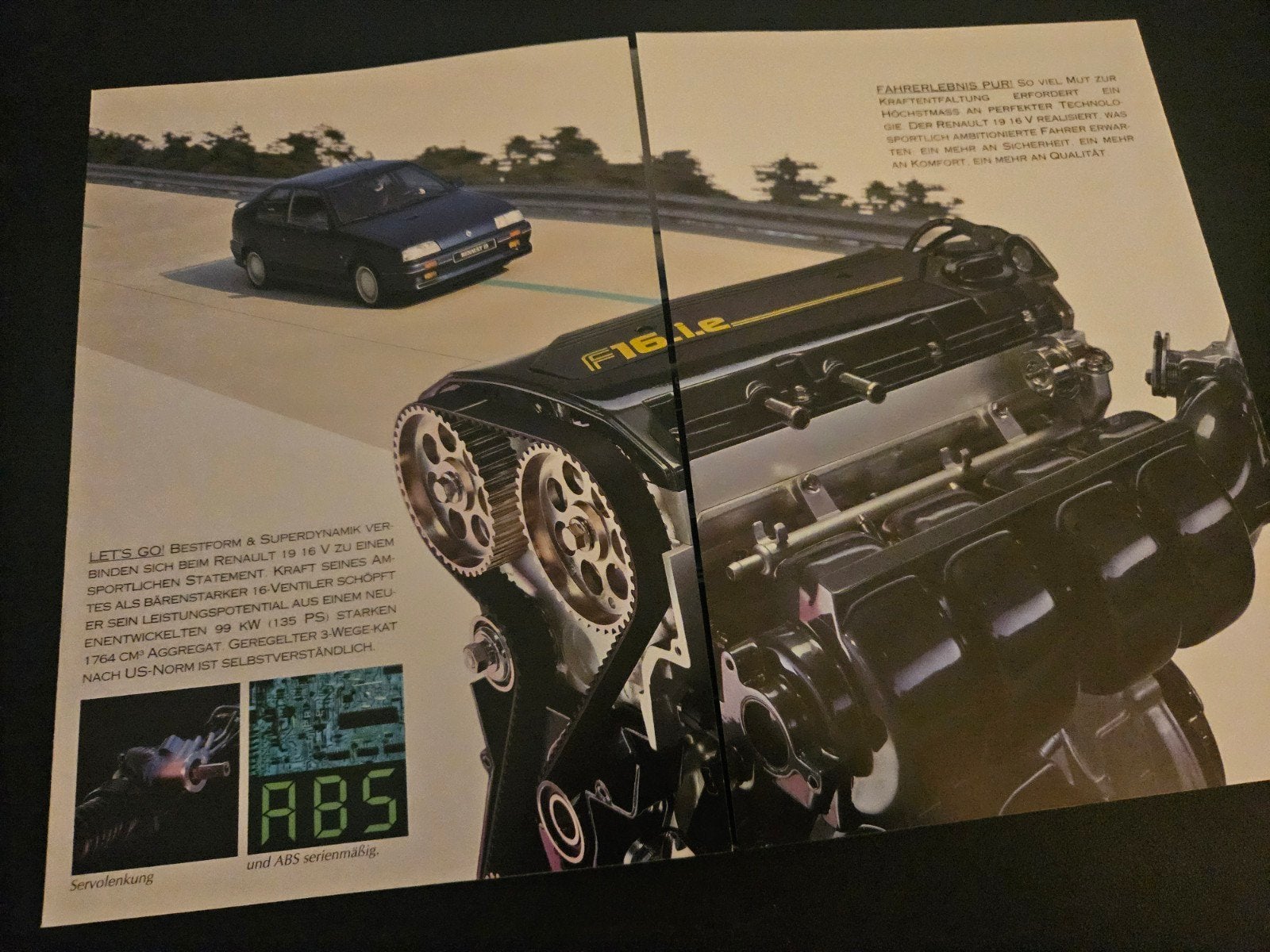 Brochure Renault 19 16v 1990, Ophalen of Verzenden, Zo goed als nieuw, Renault