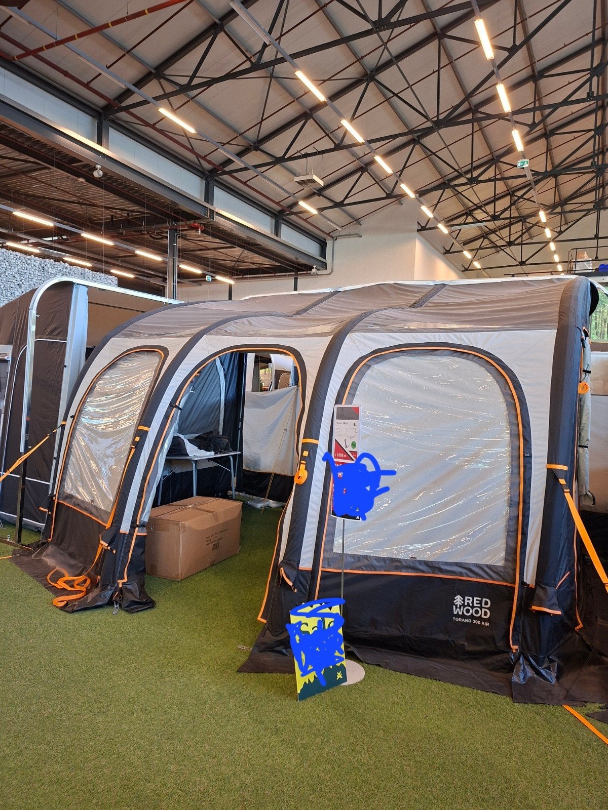 Redwood Torano 390 Air Grey Caravan Voortent, Caravans en Kamperen, Voortenten en Luifels, Ophalen of Verzenden, Nieuw, Polyester
