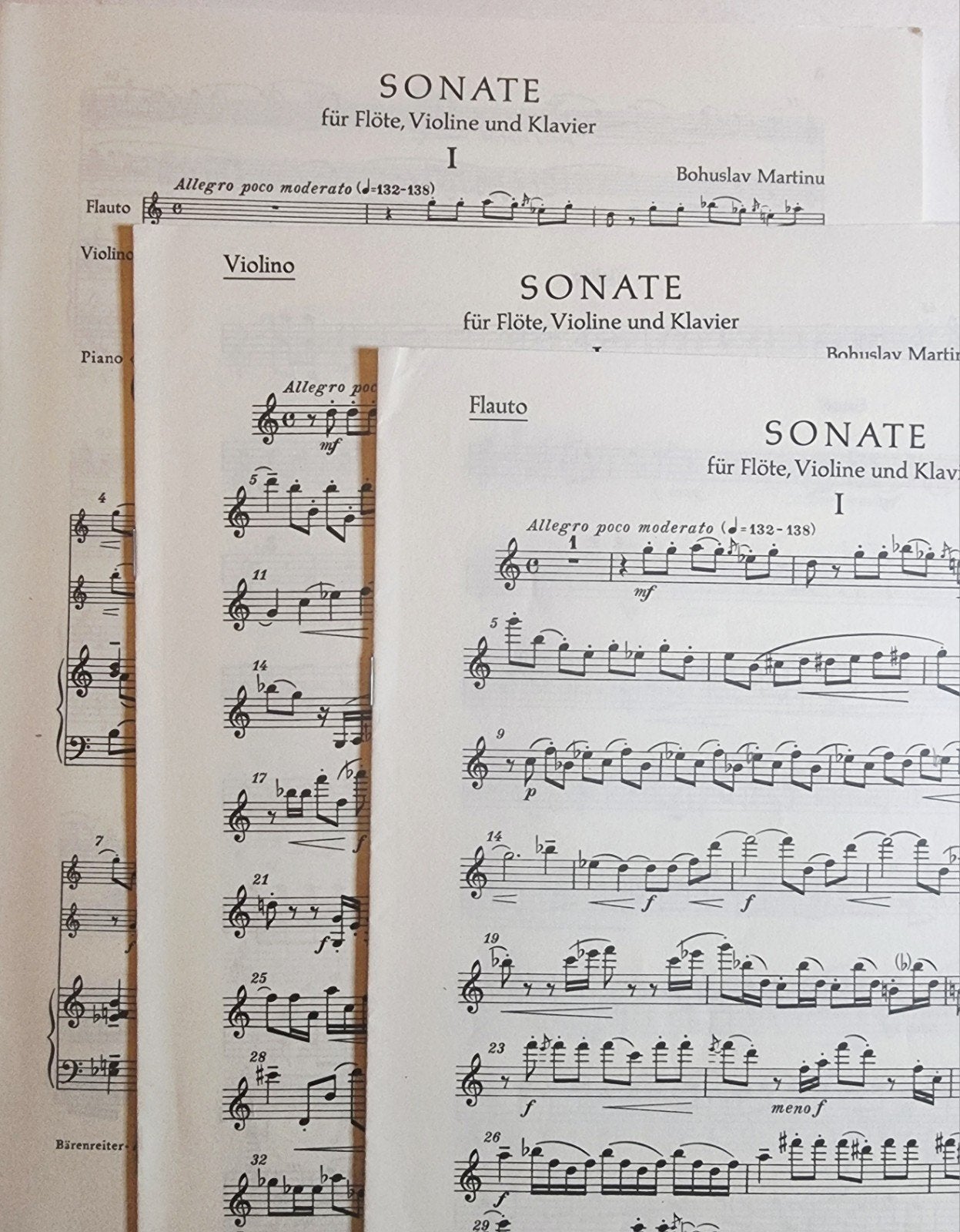 Bohuslav Martinů Sonate voor Fluit, Viool en Piano V34, Muziek en Instrumenten, Bladmuziek, Gebruikt, Verzenden, Klassiek, Artiest of Componist
