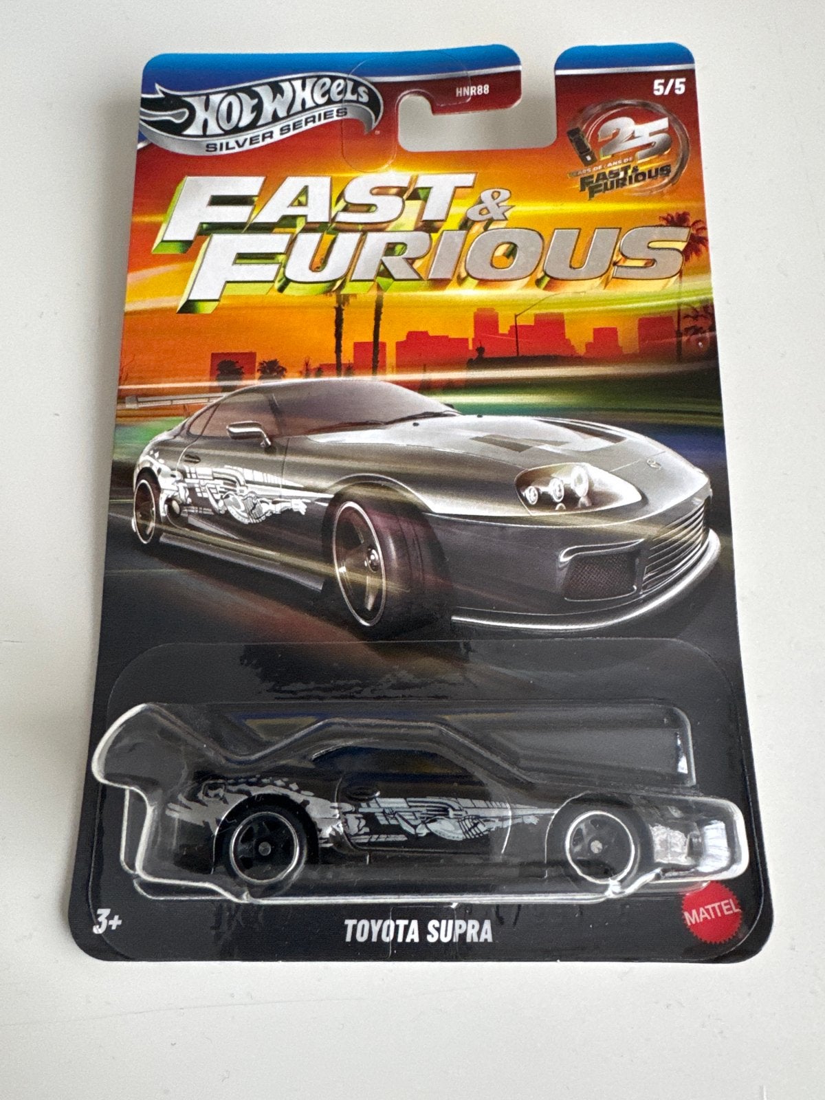 Hot Wheels Fast & Furious Toyota Supra Silver Series, Ophalen of Verzenden, Nieuw, Auto