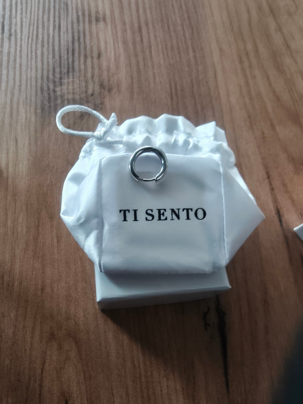 Ti Sento Oorbel - Nieuw en Ongebruikt, Sieraden, Tassen en Uiterlijk, Hangers, Nieuw, Ophalen of Verzenden, Zilver