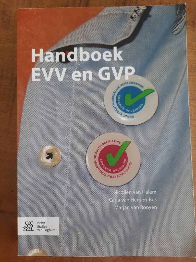 Handboek EVV en GVP - Zorgopleiding, Ophalen of Verzenden, Zo goed als nieuw, MBO, Nicolien van Halem, Carla van Herpen-Bus, Marjan van Rooyen