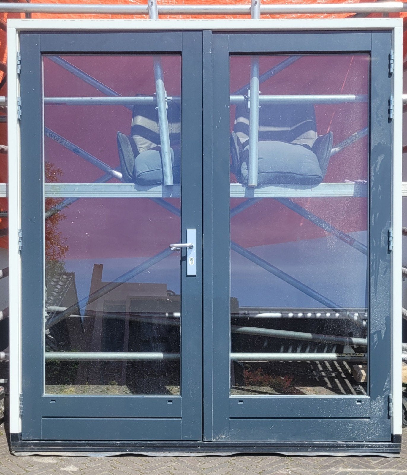 Mooie hardhouten openslaande tuindeuren inclusief kozijn!, Doe-het-zelf en Verbouw, Kozijnen en Schuifpuien, Ophalen, Gebruikt