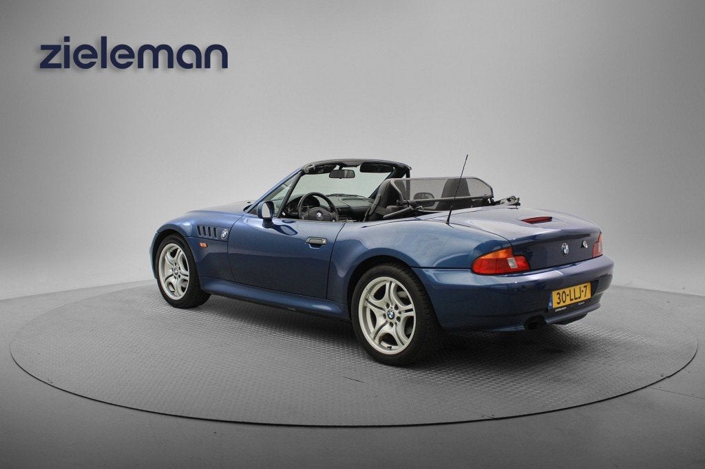 Bmw Z3 Roadster 1.8 S Cabrio - Airco, Half Leer, Sportstoele, Auto's, Gebruikt, 4 cilinders, Blauw, Leder