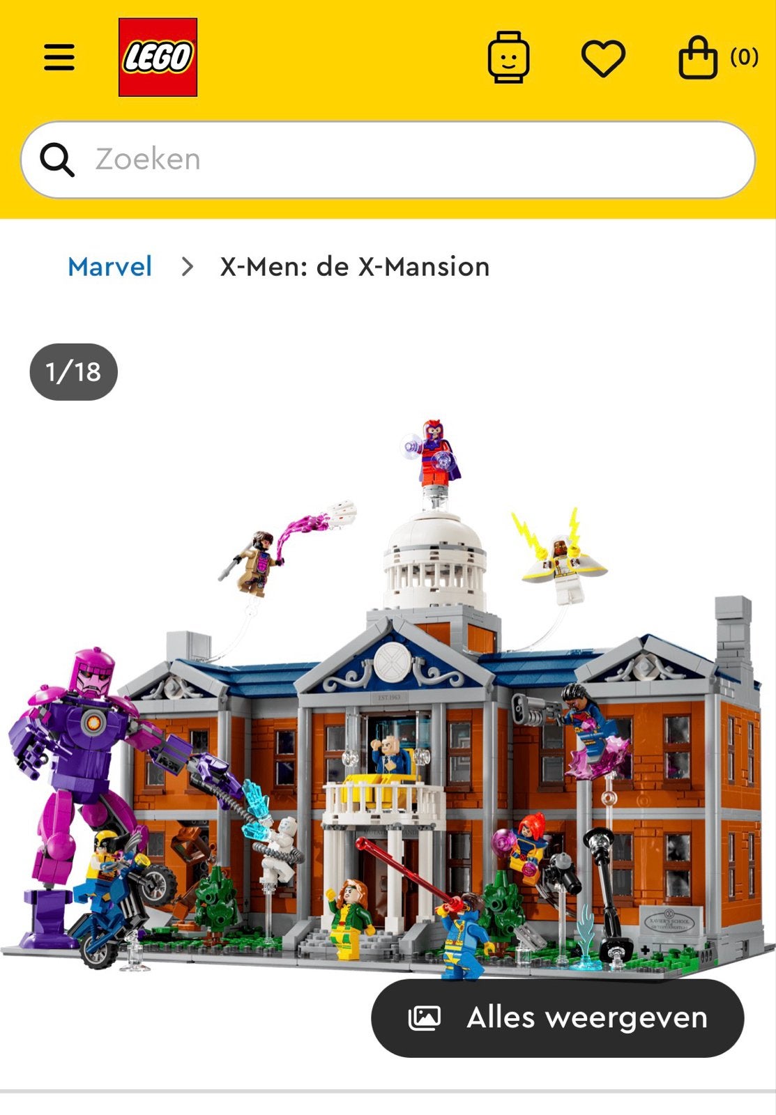 New in box: LEGO X-Men X-Mansion, Marvel, Lego, Nieuw, Complete set