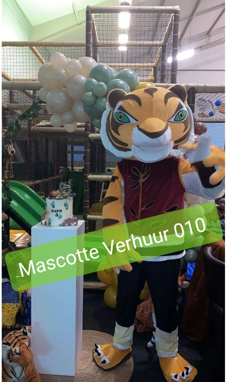 Tijger Jungle mascotte te huur, Ophalen, Zo goed als nieuw, Verjaardag