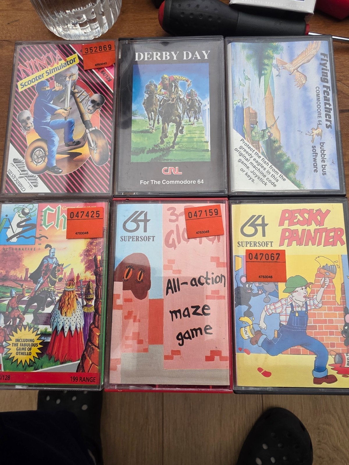 6 Commodore 64 Cassette Spellen - Retro Gaming Collectie, Ophalen of Verzenden, Gebruikt, Overige genres